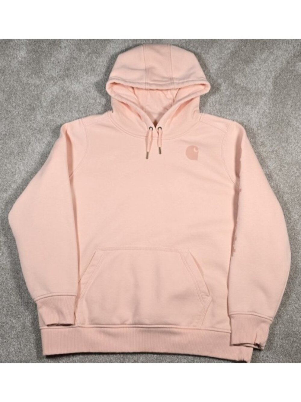 Carhartt Long Sleeve Hooded Sweatshirt Hoodie Tropical Peach 102791 Q74 Women XL